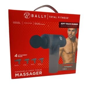 Bally Red and Black Handheld Deep Tissue Massager